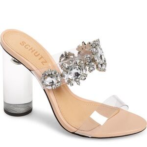Schutz Blanck Clear Slide Sandal